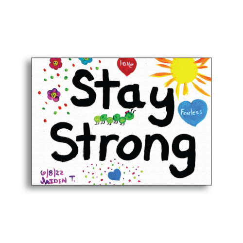 Stay Strong by Jaiden A7 Folded Card