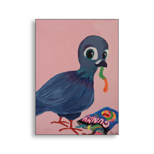 Padge the Pigeon by Anna A7 Folded Card
