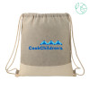 Thumbnail image for Split Recycled Cotton Grey/Natural Drawstring Bag