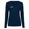 Thumbnail image for Womens Navy Long Sleeve V Neck Tee 