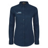 Thumbnail image for Womens Navy Twill Button Down Long Sleeve 