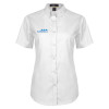 Thumbnail image for Womens White Twill Button Up Short Sleeve