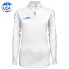 Thumbnail image for Syntrel Womens White Interlock 1/4 Zip