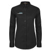 Thumbnail image for Womens Black Twill Button Down Long Sleeve 