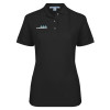 Thumbnail image for Womens Silk Touch Black Pique Polo