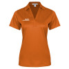 Thumbnail image for Womens Orange Performance Fine Jacquard Polo