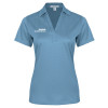 Thumbnail image for Womens Light Blue Performance Fine Jacquard Polo