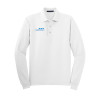 Thumbnail image for White Silk Touch Long Sleeve Polo