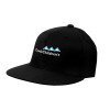 Thumbnail image for Black Flat Bill Snapback Hat