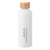 Thumbnail image for Blair White Stainless Steel Bottle w/ Bamboo Lid 17 oz