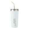 Thumbnail image for Faye White Vacuum Tumbler w/ Stainless Steel Straw 20 oz