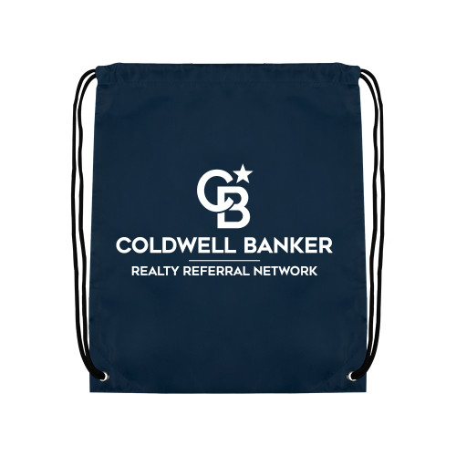 Navy Drawstring Backpack-Realty Referral Network Framed Logo