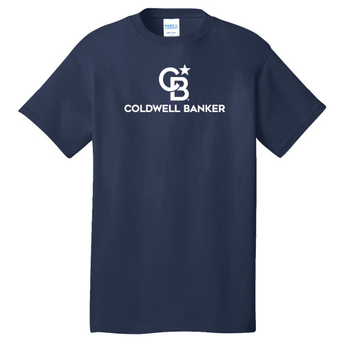 Extended Navy T Shirt-Monogram Vertical Single