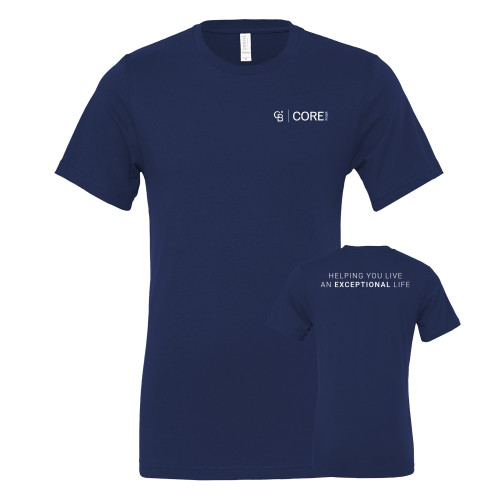  Bella + Canvas Navy Jersey Cotton T Shirt - Core Four