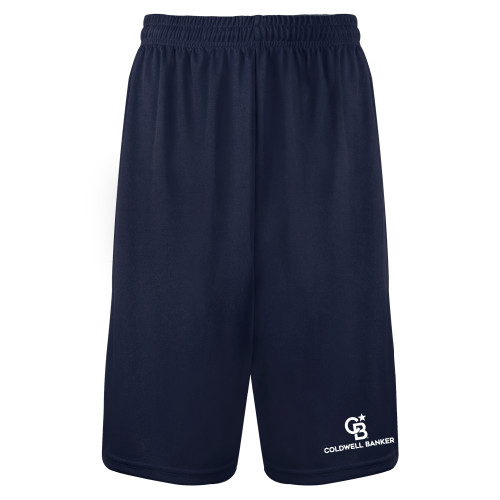 Navy Performance Classic 9 Inch Short-Monogram Vertical Single