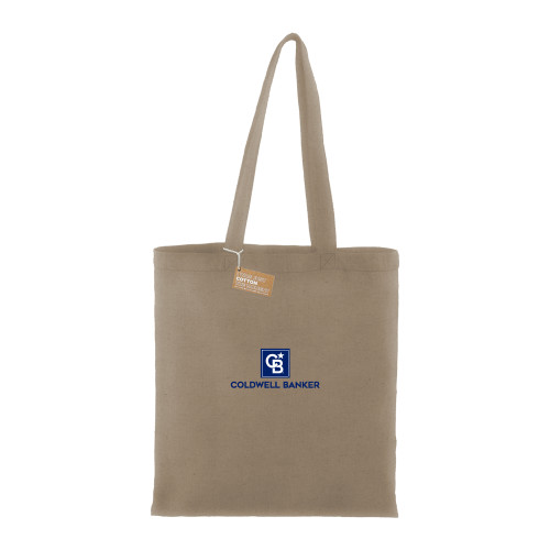 Recycled Cotton Twill Natural Tote-Framed Vertical Single