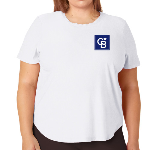 Beyond Yoga PLUS On The Down Low Short Sleeve Tee Cloud White-Beyond Yoga Framed Icon