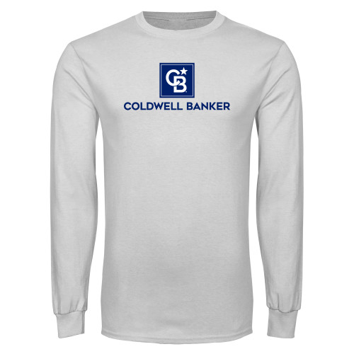 White Long Sleeve T Shirt-Framed Vertical Single