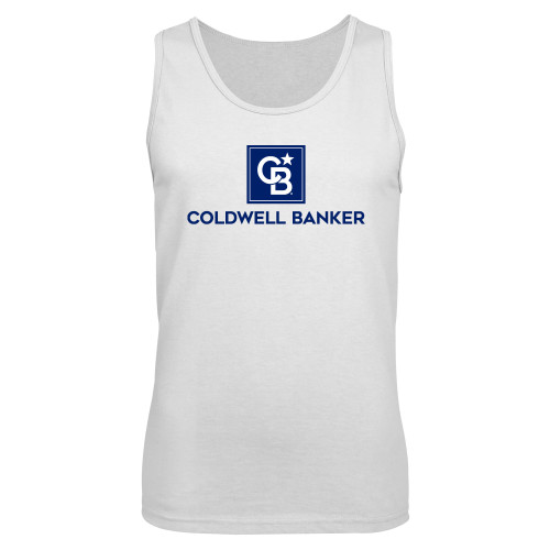 White Tank Top-Framed Vertical Single