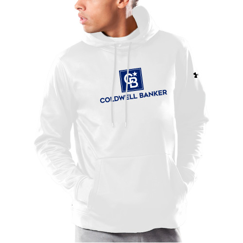 Under Armour White Armour Fleece Hoodie - Framed Vertical Single