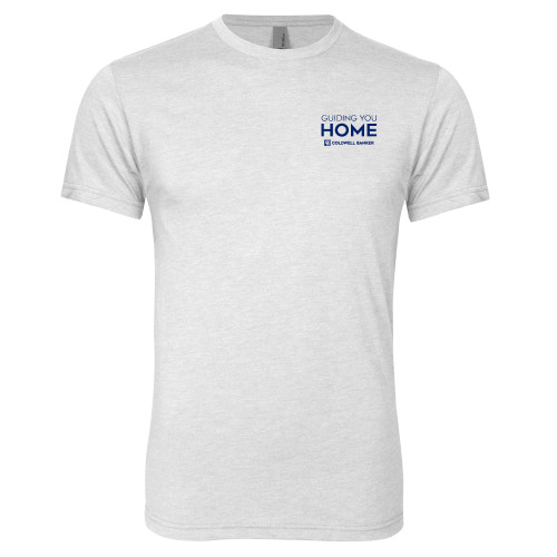 Next Level Heather White Triblend Tee-Guiding You Home
