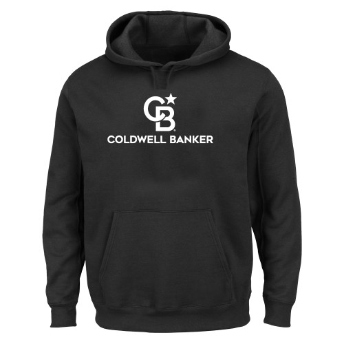 Extended Black Hoodie-Monogram Vertical Single