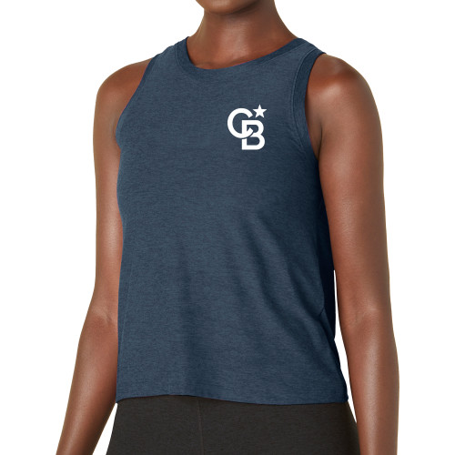 Beyond Yoga Womens Nocturnal Navy Featherweight Rebalance Tank -Beyond Yoga CB