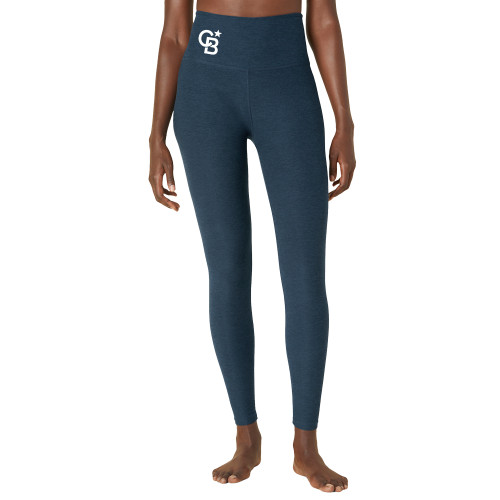 Beyond Yoga Womens Nocturnal Navy High Waisted Midi Legging-Beyond Yoga CB