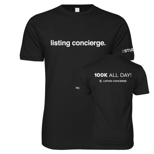 Next Level Black SoftStyle T Shirt-listing concierge