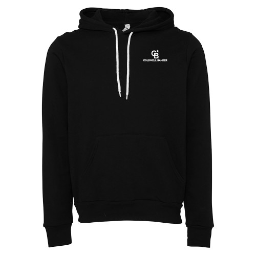 Bella + Canvas Black Fleece Hood-Monogram Vertical Single