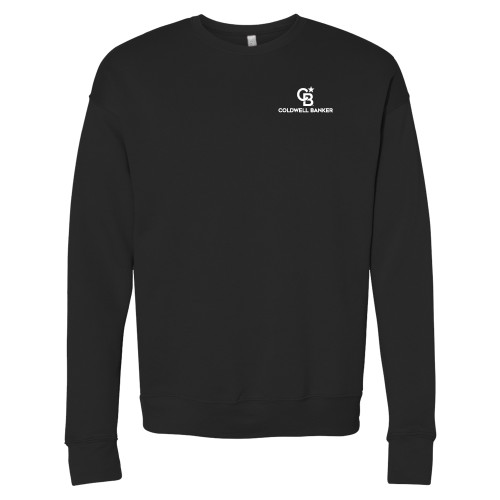 Bella + Canvas Black Fleece Crew-Monogram Vertical Single