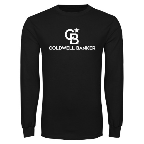 Black Long Sleeve T Shirt-Monogram Vertical Single