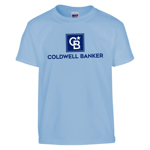 Youth Light Blue T Shirt-Framed Vertical Single