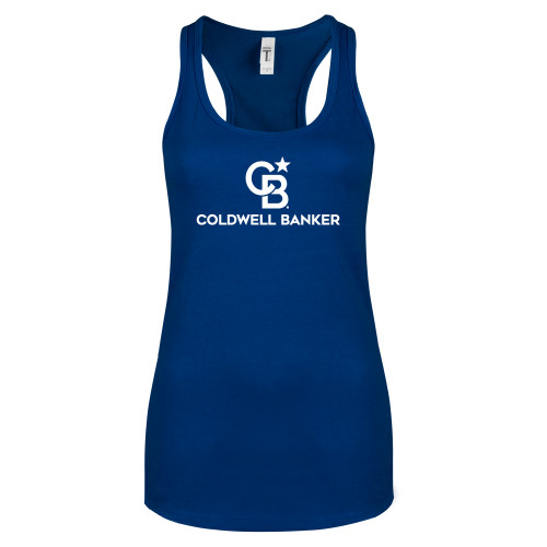 Next Level Racerback Tank Royal-Monogram Vertical Single