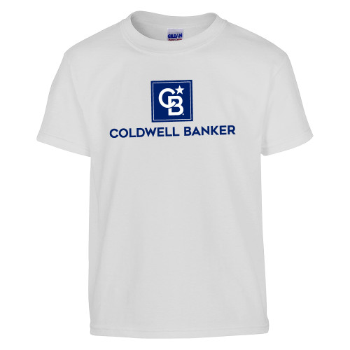 Youth White T Shirt-Framed Vertical Single