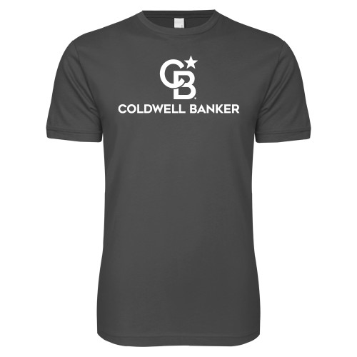 Next Level Charcoal SoftStyle T Shirt-Monogram Vertical Single