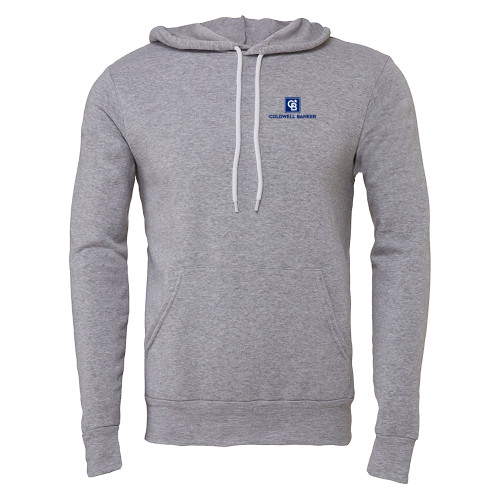 Bella + Canvas Heather Grey Fleece Hood-Framed Vertical Single