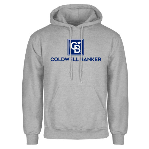 Grey Fleece Hoodie-Framed Vertical Single