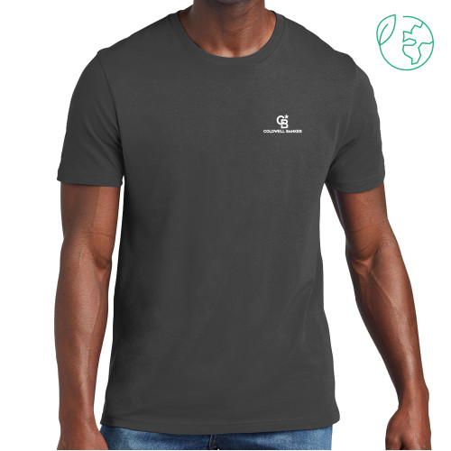 Allmade Dark Grey Organic Cotton Tee-Monogram Vertical Single