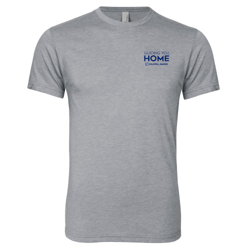 Next Level Heather Grey Triblend Tee-Guiding You Home