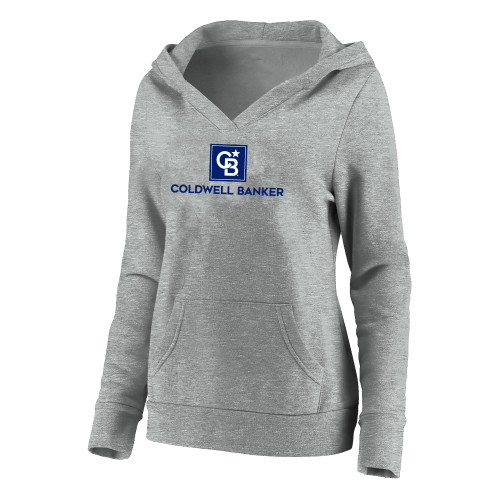 Womens Plus Heather Grey Hoodie-Framed Vertical Single