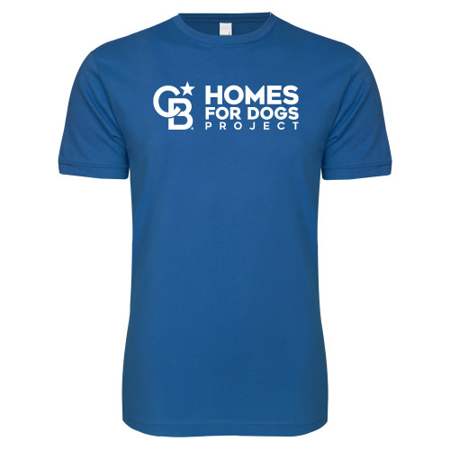 Next Level Royal SoftStyle T Shirt-Homes For Dogs Blue