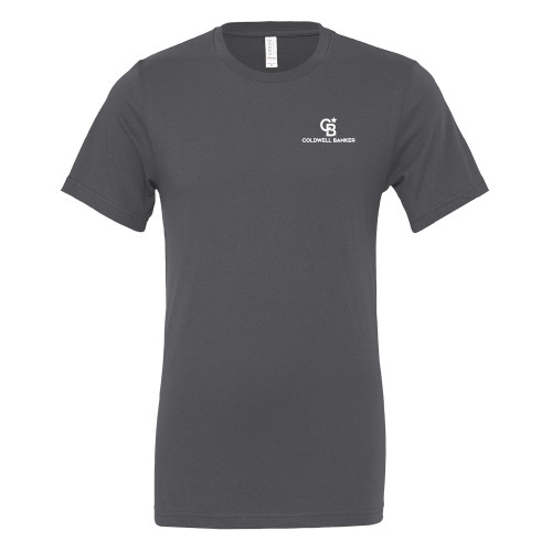 Bella + Canvas Asphalt Jersey Cotton T Shirt-Monogram Vertical Single