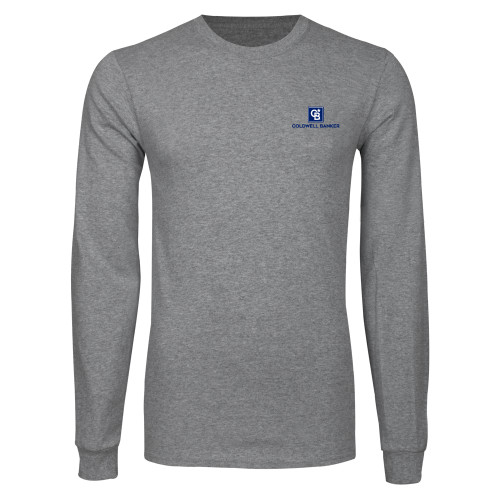 Grey Long Sleeve T Shirt-Framed Vertical Single