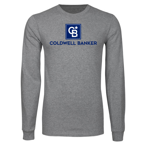 Grey Long Sleeve T Shirt-Framed Vertical Single