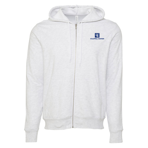 Bella + Canvas Ash Grey Full Zip Hood-Framed Vertical Single