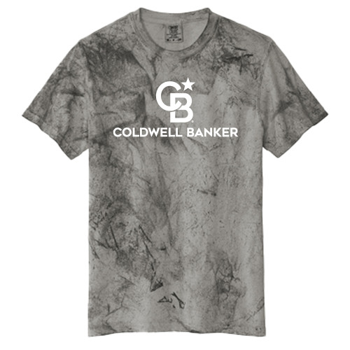 Comfort Colors Charcoal Heavyweight Color Blast Tee-Monogram Vertical Single