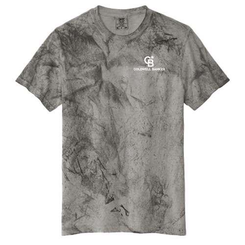 Comfort Colors Charcoal Heavyweight Color Blast Tee-Monogram Vertical Single