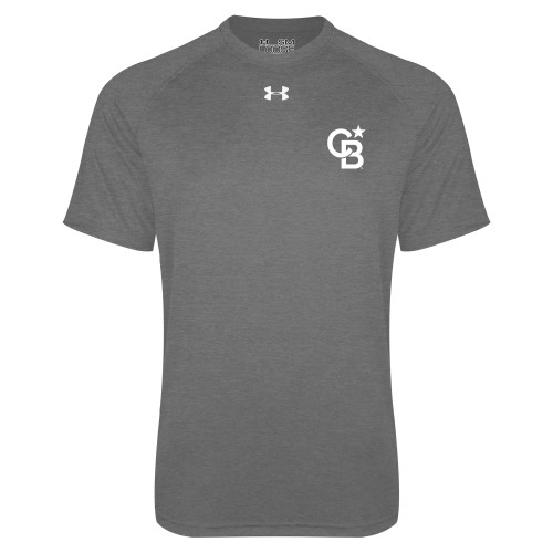 Under Armour Carbon Heather Tech Tee-Monogram Icon