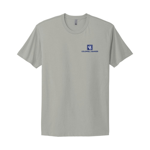 Next Level Unisex Light Grey Cotton Tee-Framed Vertical Single